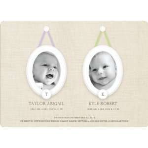   Multi Photo Birth Announcements for Twins: Health & Personal Care