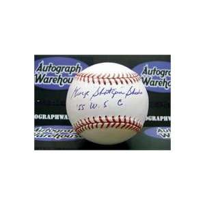 George Shuba autographed Baseball inscribed Shotgun 55 WSC