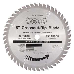 Freud LU82M008 8 Inch 48 Tooth TCG Crosscutting and Ripping Saw Blade 