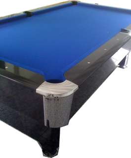Billard Tisch 8ft Schieferplatte Pool California Blau  