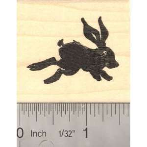   Rabbit Silhouette Rubber Stamp, Black Rabbit Arts, Crafts & Sewing