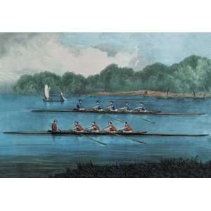  Boat Race 28x42 Giclee on Canvas