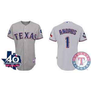  Texas Rangers Authentic MLB Jerseys #1 Elvis Andrus Grey 