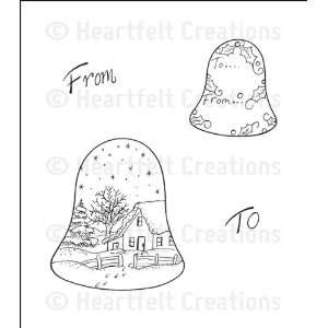  Heartfelt Creations Stamps, Scenic Christmas Bells