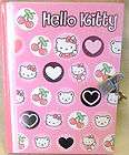 Hello Kitty Tagebuch mit Schloss Eintra​gbuch Album Po​es