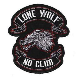 Aufnäher Patch Lone Wolf Harley Davidson Motorrad neu  