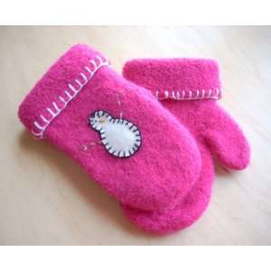  Felted Snowman Mittens Kids Sized Quick Easy Pattern 