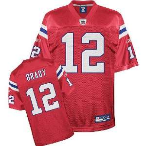  England Patriots Tom Brady Red Alternate Youth Replica Jersey XL (18 