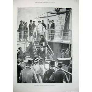  1896 Li Hing Chang Southampton Sailing Ship People