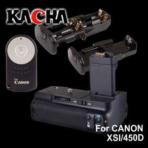 Battery Grip for Canon 450D 500D 1000D XS XSi T1i BG E5 + RC 5  