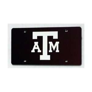 TEXAS A&M (RED) LASER CUT AUTO TAG 