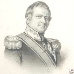 Kruseman C. attr. Portrait Baron Hendrik de Kock INDIA  
