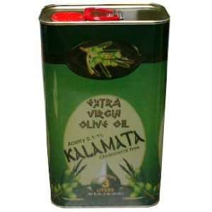 Kalamata Extra Virgin Olive Oil, 3L:  Grocery & Gourmet 