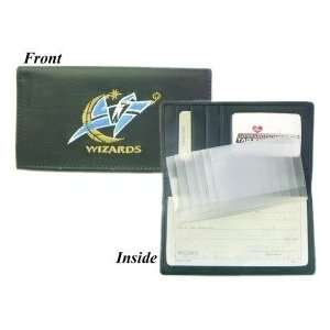   Wizards Embroidered Leather Checkbook Cover Sports Collectibles