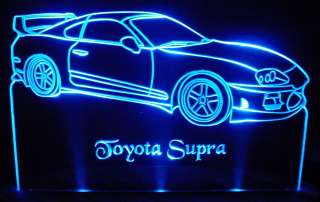 1995 Toyota Supra Acrylic Light Up Sign 13 W 3 LED Desk Model 95 