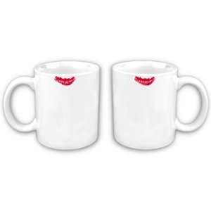  Double Sided Red Lipstick Stain Coffee Mug Everything 