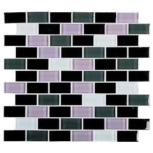   Glace´ Collection 1 x 2 Time Square Glass Tile