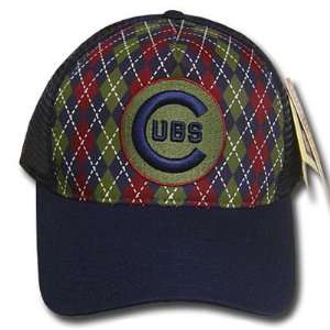  MLB CHICAGO CUBS TRUCKER MESH VINTAGE HAT CAP BLUE NEW 
