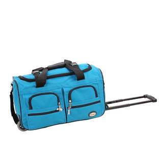 ROCKLAND DELUXE ROLLING DUFFLE BAG   TURQUOISE $70  