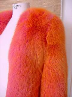 DOLCE GABBANA Fox Jacket 3/4 Sleeve shrug style IRREDECENT 6 pink 