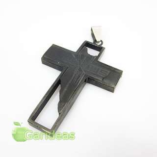   Stainless Steel Jesus Cross Chain Pendant Necklace Item ID:3621  