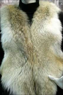 637 Coyote fur vest fur jacket  