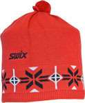 Swix Kruz Hat Red w/ Black Swix Logo Ski Run Race Hat One Size  