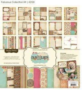   Stories~FABULOUS Collection~12x12 Girl Scrapbook Kit NEW 2012  