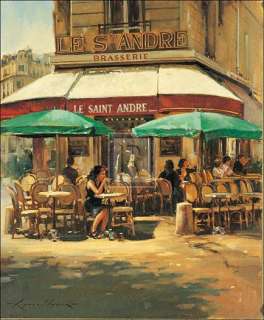 RAYMOND LEECH A Woman Left Lonely FRENCH café scene  