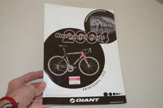Giant bikes 2004 brochure catalog TCR OCR t mobile  