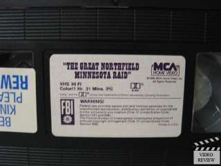 The Great Northfield Minnesota Raid VHS Cliff Robertson  