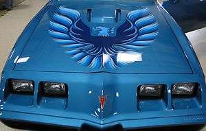 78 79 80 Pontiac Trans Am Blue Red Gold Decals Kit Bird  
