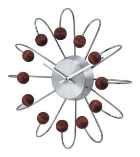 George Nelson wooden ATOMIC Spokes Clock 50s 60s mod W  