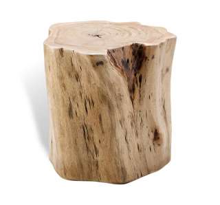 Buckley Forest Rustic Wood Stump Stool  