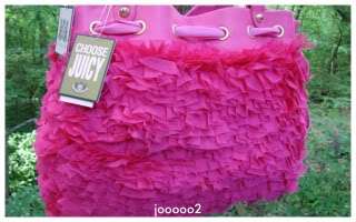 NeW Juicy Couture Daydreamer Luxe Pink Chiffon Handbag  