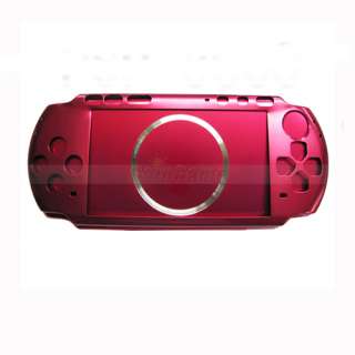 RED Aluminum Ultra Slim Case Cover For Sony PSP 3000  