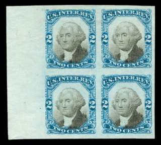 momen US Stamps #R104TC Block of 4 Trial Color Proof  