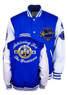 Raw Blue College Jacke Varsity Jacket, Farbe royal blau  