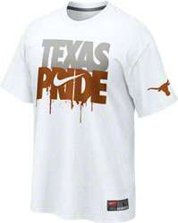 Texas Longhorns White Nike Texas Pride T Shirt 