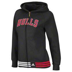 Chicago Bulls Black Girls (7 16) Nothing But Net Full Zip Hooded 