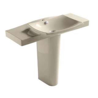 KOHLER Escale Pedestal Bathroom Sink Combo in Almond K 18691 1 47 at 