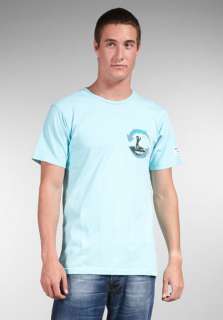 MAUI AND SONS Surf Logo Tee in Blue  