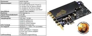 Asus Xonar Essence STX interne PCIe High Fidelity: .de: Computer 
