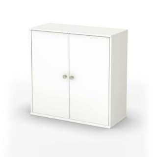   Pure White 4 Cubby Storage Unit With Doors 5050773 