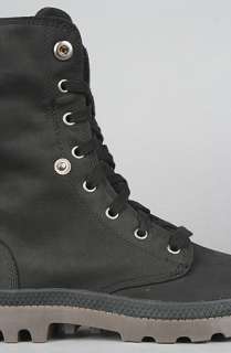 Palladium The Baggy Leather Gusset Boot in Black Dark Gum  Karmaloop 