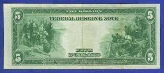 1914 LARGE Blue Seal   SCARCE FR 859C  CLEVELAND Federal Reserve 