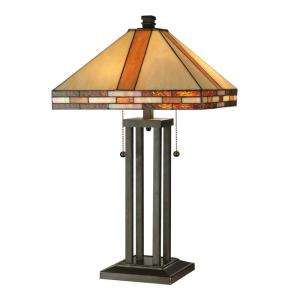   Lighting Tiffany Mission Collection 24.5 in Antique Bronze Table Lamp
