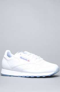 Reebok The Classic Leather Ice Sneaker in White Royal  Karmaloop 