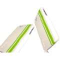 iPhone 4S / 4 Novoskins iStyle DTM Stripe PU Leder Hard Case Weiß und 