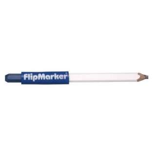 Vaughan Flip Marker Carpenter Pencil and Blue Lumber Crayon FMBU at 